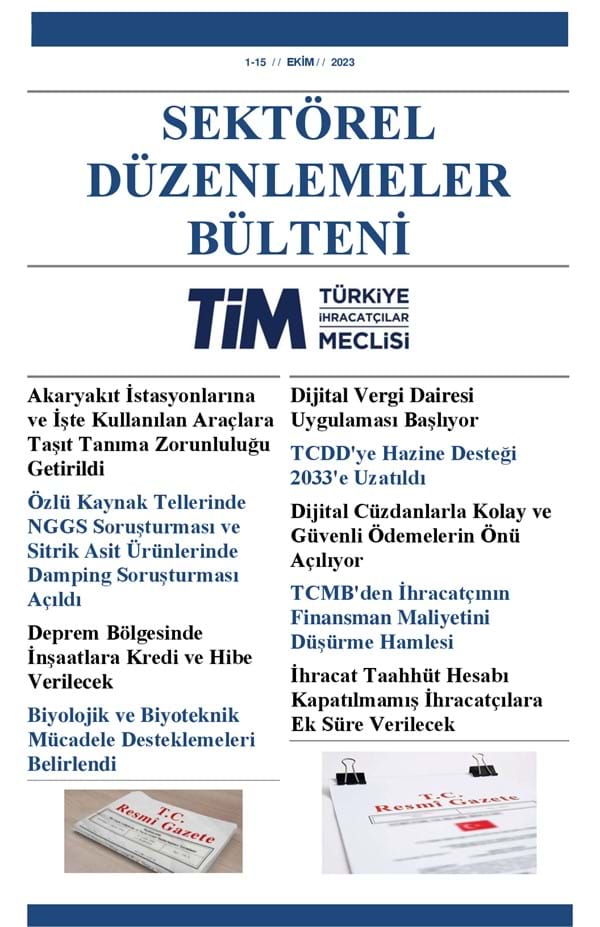 1-15 Ekim 2023 Bülteni 